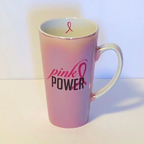 Other - Pink power breast cancer awareness mug